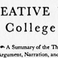 Creative Writing for College Students