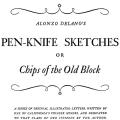 Pen-Knife Sketches, of Chips of the Old Block