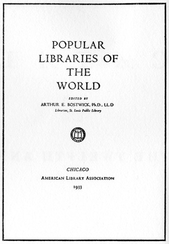 Popular Libraries of the World 