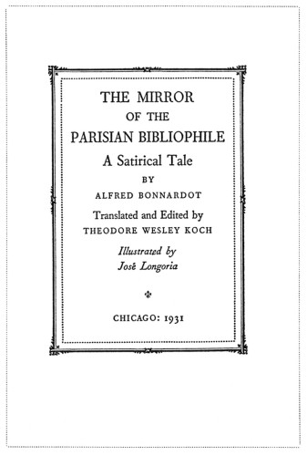 The Mirror of the Parisian Bibliophile: A Satirical Tale