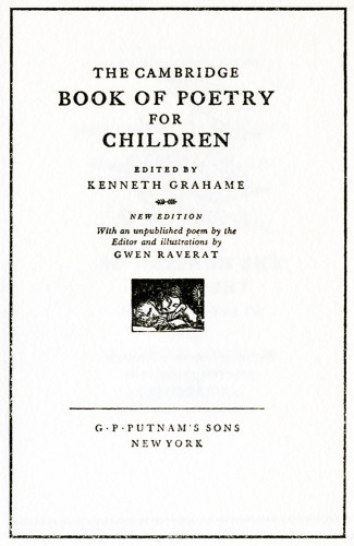 The Cambridge Book of Poetry for Children  