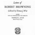Letters of Robert Browning