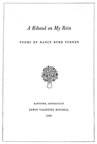 A Riband on My Rein: Poems