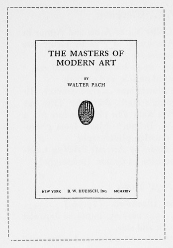 The Masters of Modern Art