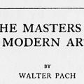 The Masters of Modern Art