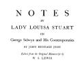 Notes by Lady Louisa Stuart on George Selwyn and His Contemporaries