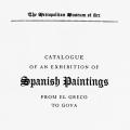 Catalogue of Spanish Paintings from El Greco to Goya