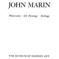 John Marin, Watercolors, Oil Paintings, Etchings