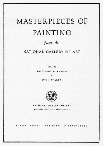 Masterpieces of Painting from the National Gallery of Art