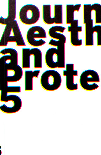 Journal of Aesthetics & Protest 5 