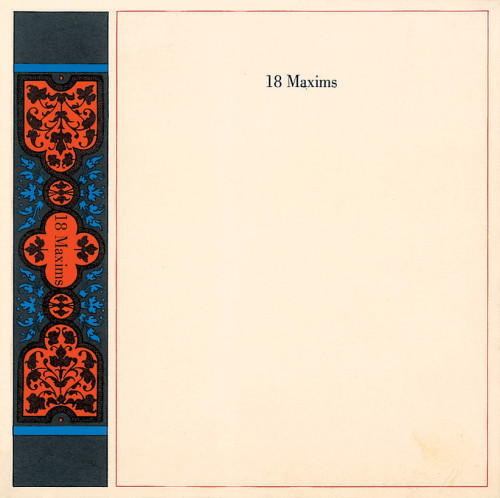 Eighteen Maxims, 1964, no. 44