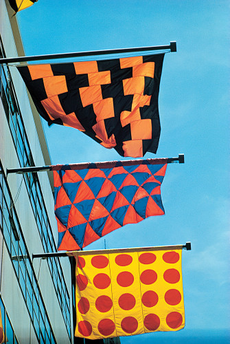 MoMA flags