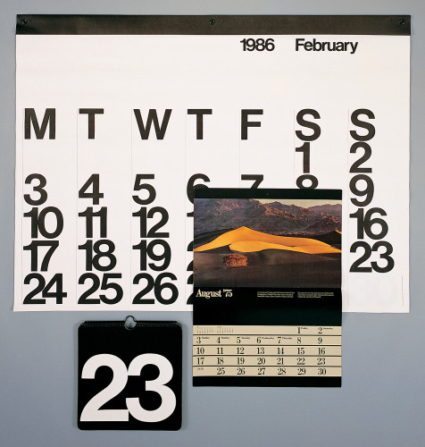 Stendig Calendar, 1986. Wild Places Calendar, 1975. Nava Calendar, 1976