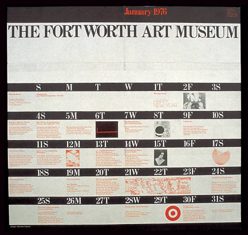 Fort Worth Art Museum Yearly Graphic Program