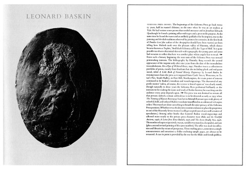 Leonard Baskin (Exhibition Catalog)