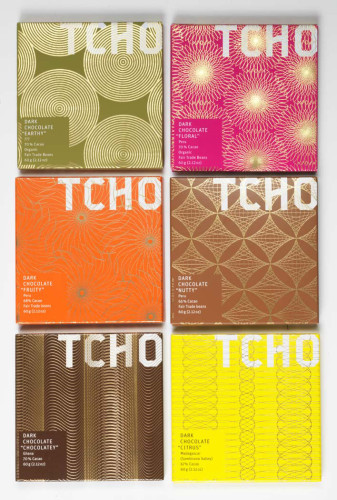 TCHO luxury chocolate packaging