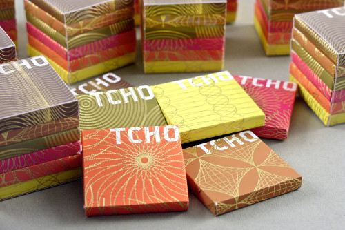 TCHO luxury chocolate packaging