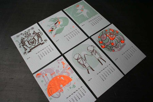 2010 Studio On Fire Letterpress Calendar