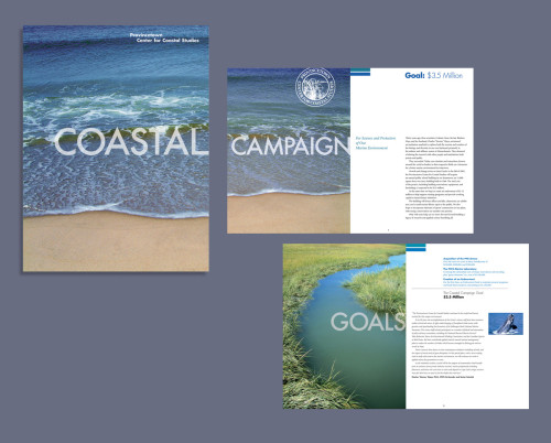 Provincetown Center for Coastal Studies “Coastal Campaign” fund raising brochure