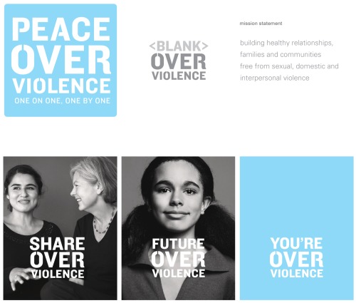 Peace Over Violence Comprehensive Brand Identity, 2004–2006