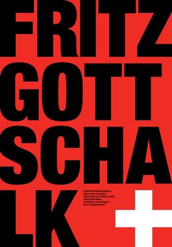 Fritz Gottschalk Birthday Poster