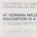 Herman Miller 2001 annual report