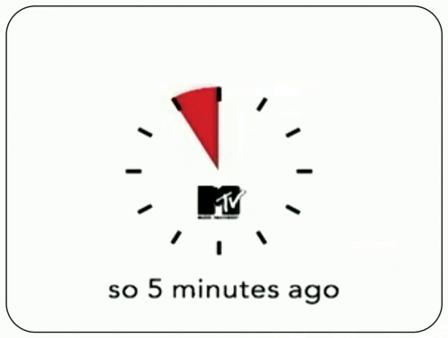 MTV “So Five Minutes Ago” show packaging