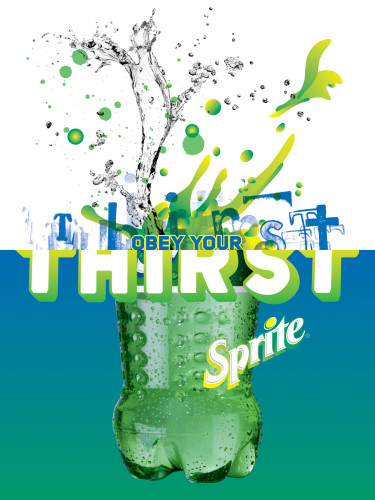 Sprite posters and Times Square billboard