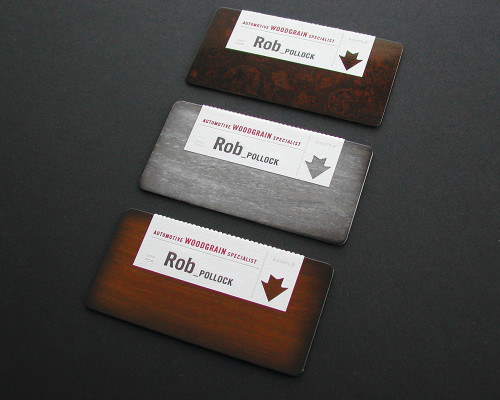 Rob Pollock, Automotive Woodgrain Specialist, Business Cards