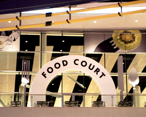 Fashion Show Food Court identity