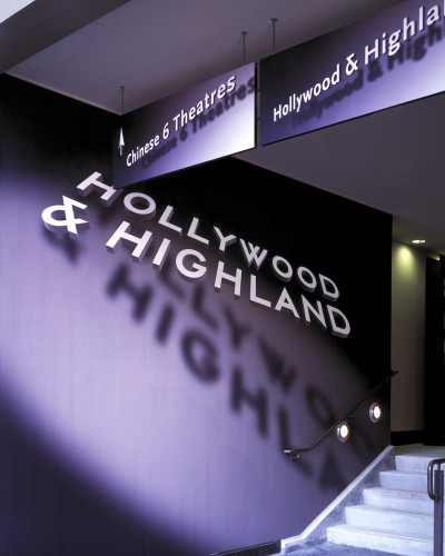 Hollywood and Highland signage