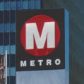 Los Angeles Metro Rail Station entrance pylons