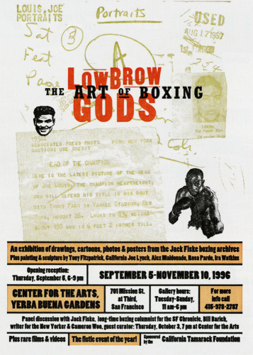 Exhibition Invitation “Low Brow Gods: The Art of Boxing”