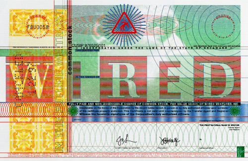 Wired Stock Certificate