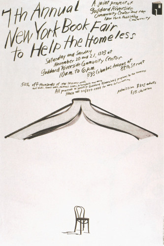 Poster for the 7th Annual Book Fair to Help the Homeless Poster