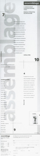 Assemblage: A Critical Journal of Architecture and Design Culture