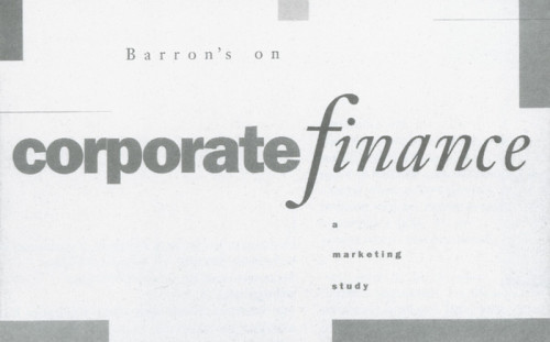 Corporate Finance, A Marketing Study