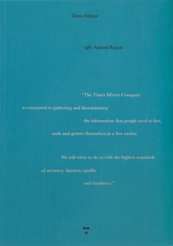 Times Mirror 1987 Annual Report