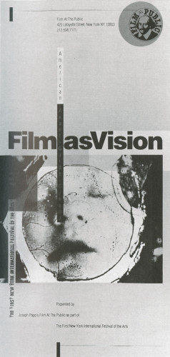 Film as Vision: American Avant-Garde Cinema