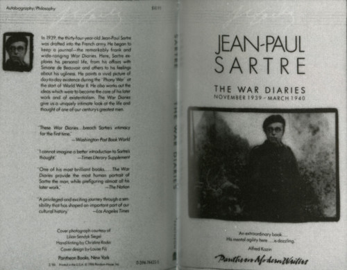 Pantheon Modern Writers: The Woman Destroyed: Simone de Beauvoir; The War Diaries: Jean-Paul Sartre; The Assault: Harry Mulisch