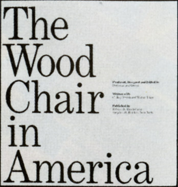 The Wood Chair in America