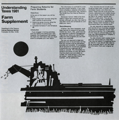 Understanding Taxes 1981 Farm Supplement