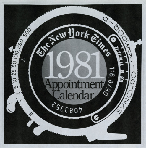 The New York Times 1981 Appointment Calendar