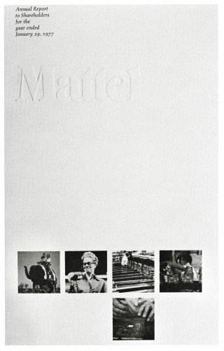 Mattel Annual Report 1977