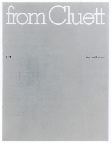 From Cluett, 1974 annual report