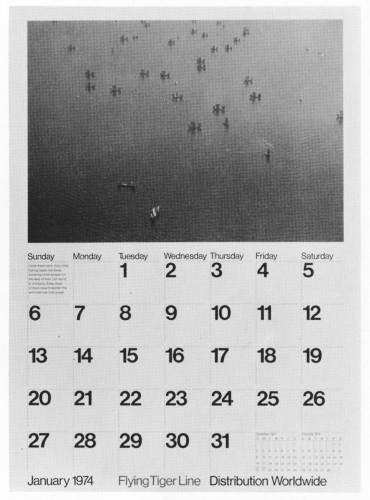 Flying Tiger Line Calendar