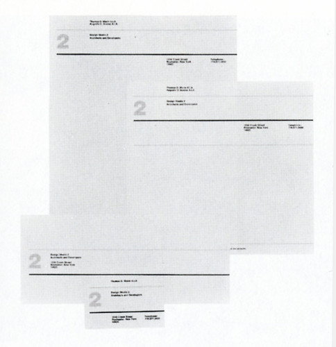 Design Studio 2, Architects and Developers, stationery and business card