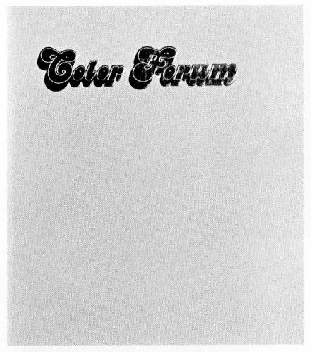 Color Forum, catalog