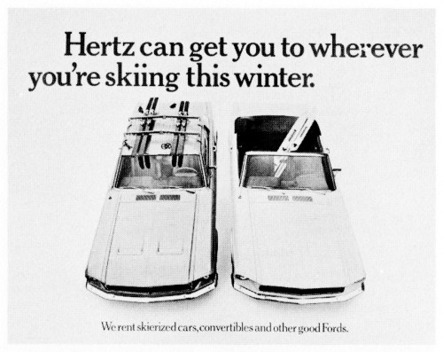 Hertz Can Get You To Wherever You're Skiing... poster