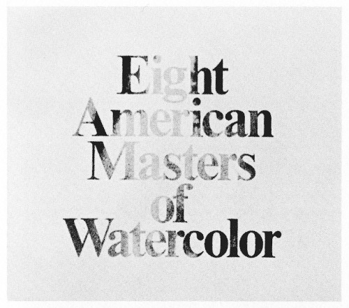 Eight American Masters of Watercolor, booklet
